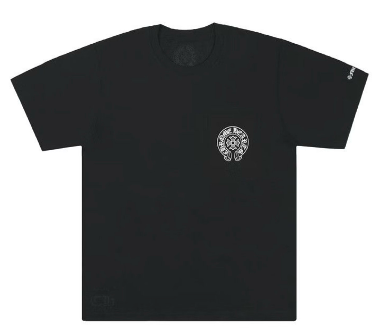 Chrome Hearts Horse Shoe Logo Pocket T-Shirt Black