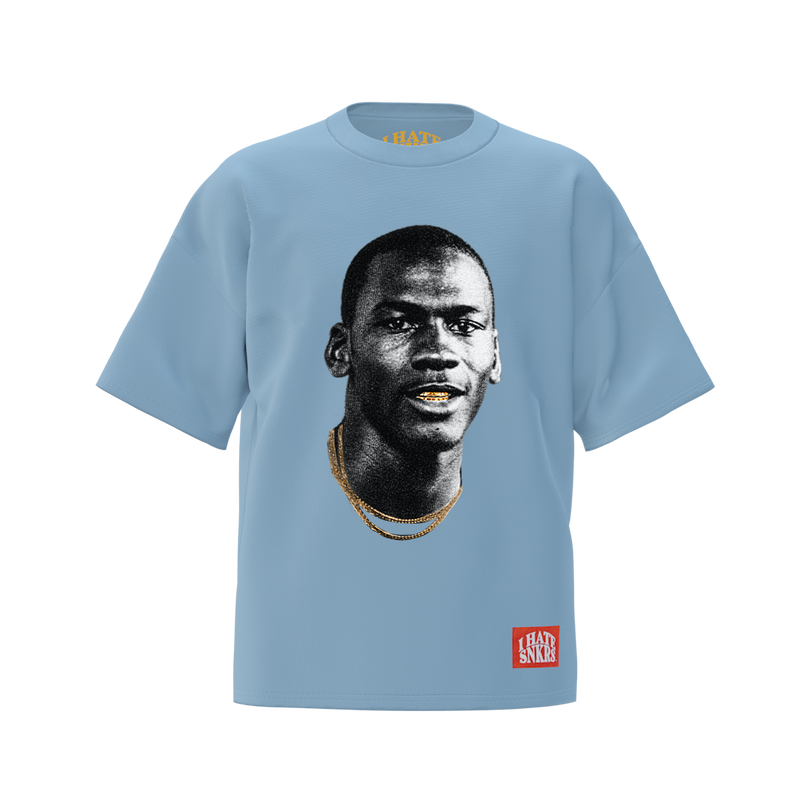 I Hate Snkrs - Gold Mouth (Clear Blue)