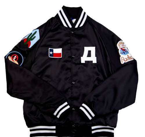 Travis Scott A-Team Varsity Jacket Black