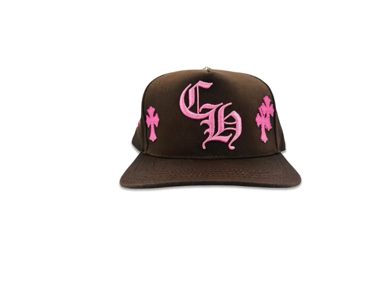 Chrome Hearts Cross Patch Hat 'Brown/Pink'