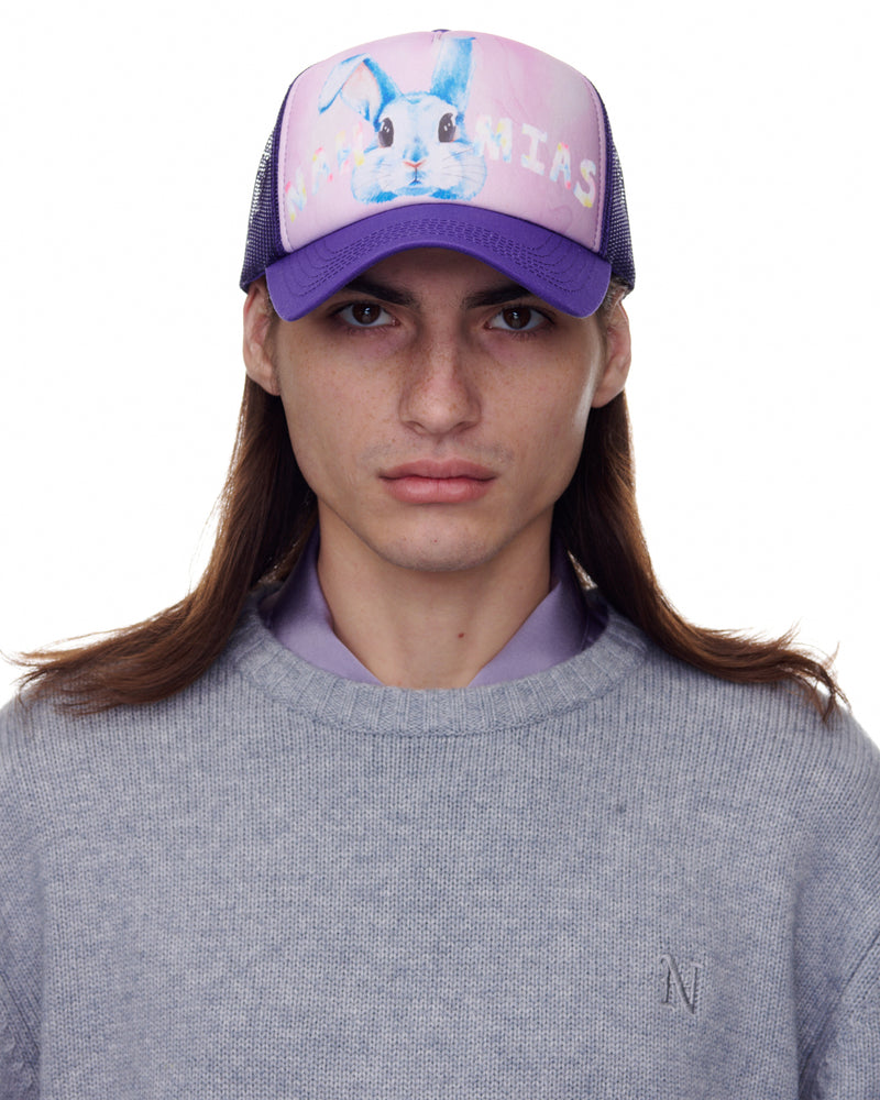 NAHMIAS Bunny Foam Trucker Hat - Purple