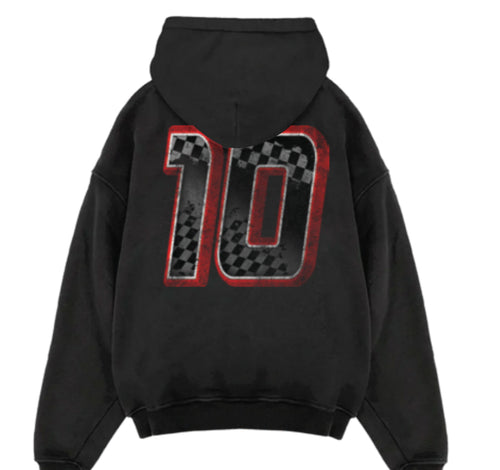 UN x F1 10 YEAR HOODIE BLACK