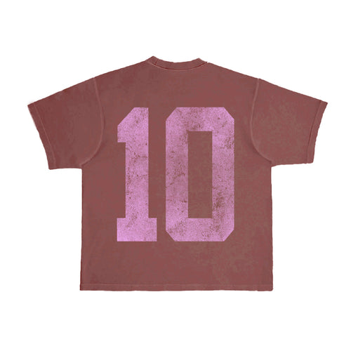 UN 10 Year Tee (brown/pink)