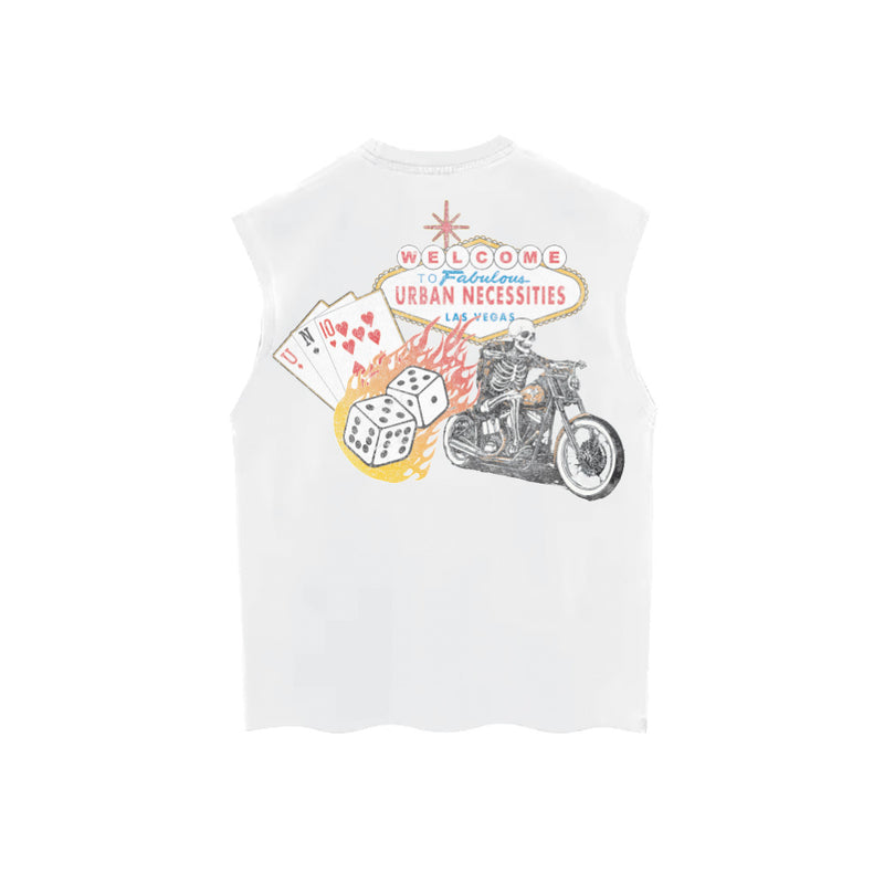 UN 10 Year Biker Sleeveless Tee (Cream)