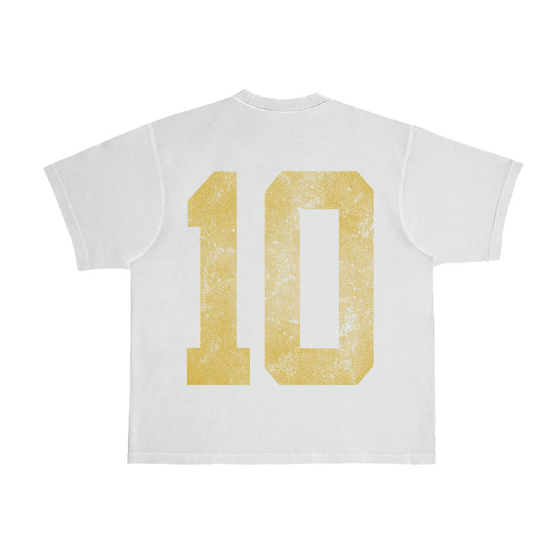 UN 10 Year Tee (white/yellow)