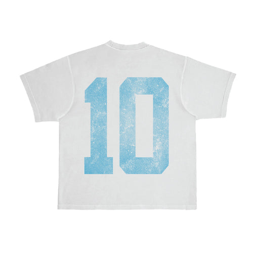 UN 10 Year Tee (white/blue)