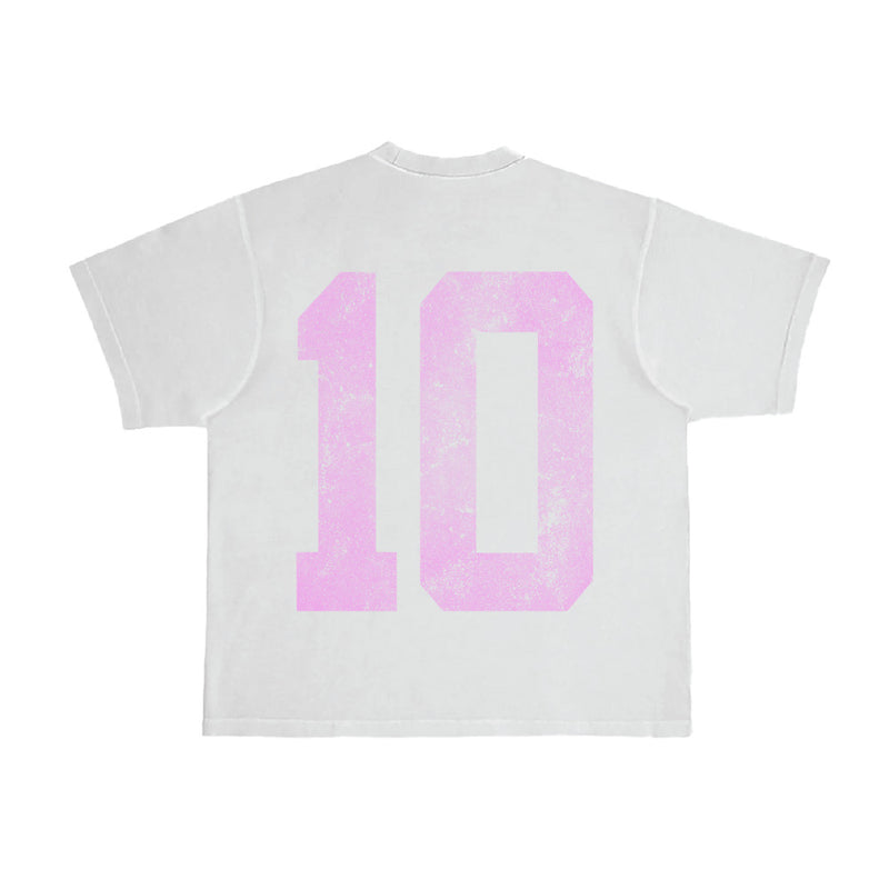 UN 10 Year Tee (white/pink)