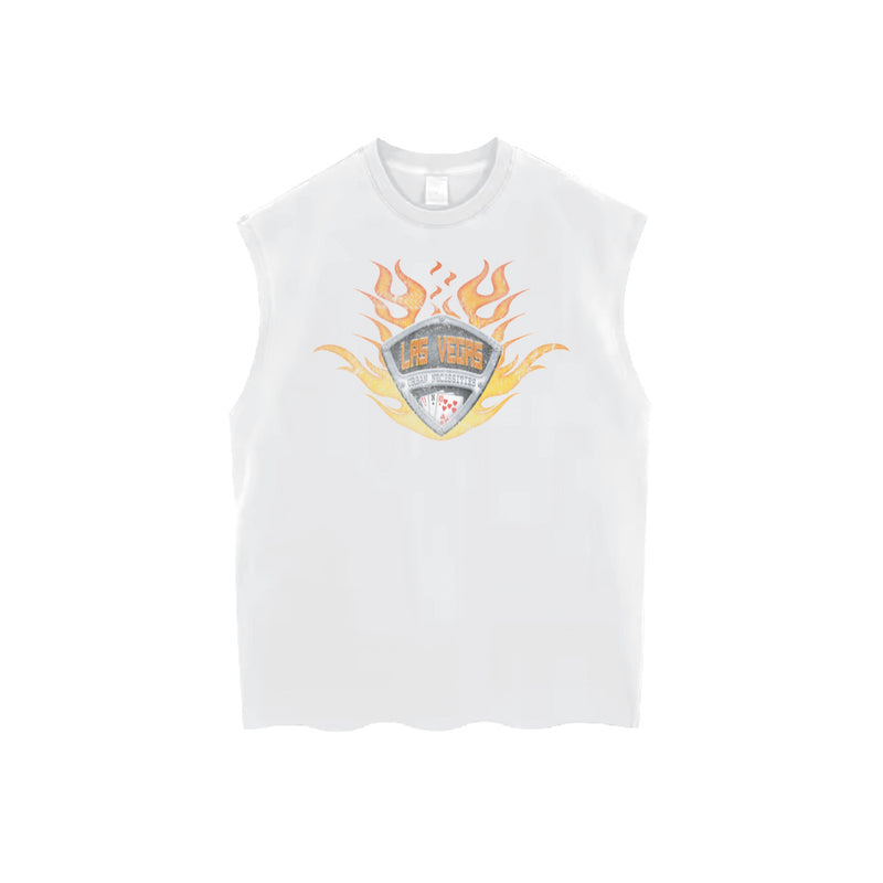 UN 10 Year Biker Sleeveless Tee (Cream)