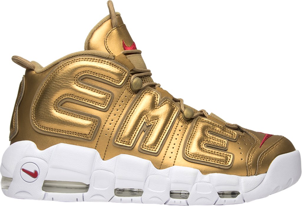 Nike Supreme x Air More Uptempo 'Metallic Gold' -  902290 700