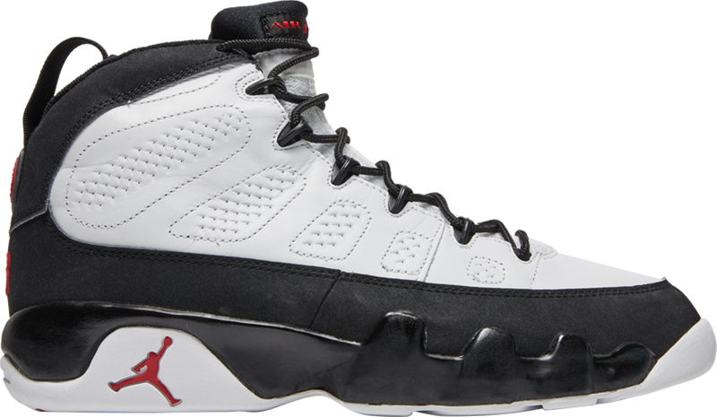 Red and white jordans 9 sales