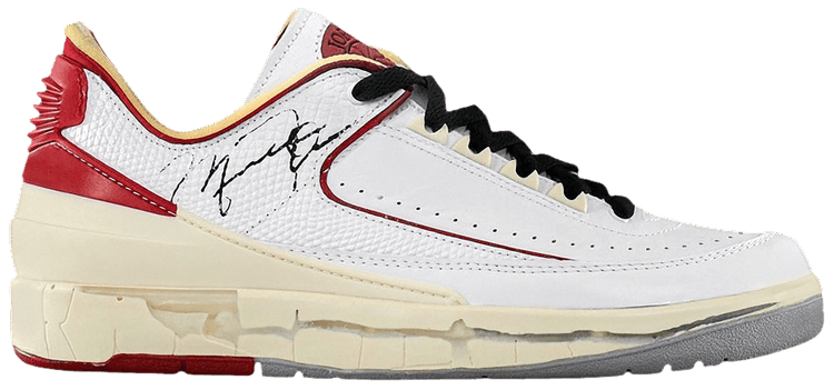 Off-White x Air Jordan 2 Retro Low SP 'White Varsity Red' - DJ4375 106