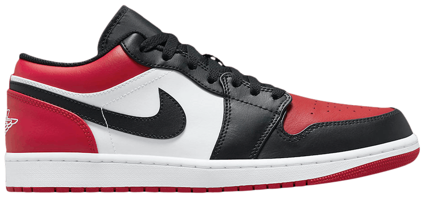 Air Jordan 1 Low 'Bred Toe' - 553558 612