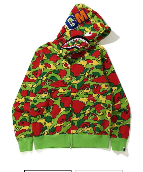 Bape camo discount hoodie green