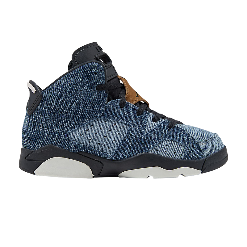 Air Jordan 6 Retro Preschool Size 'Washed Denim' - CV5487 401