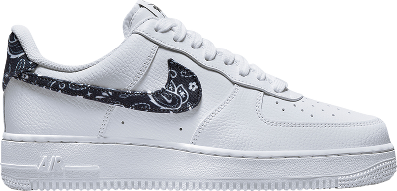 Nike air force 1 black hot sale leather women's