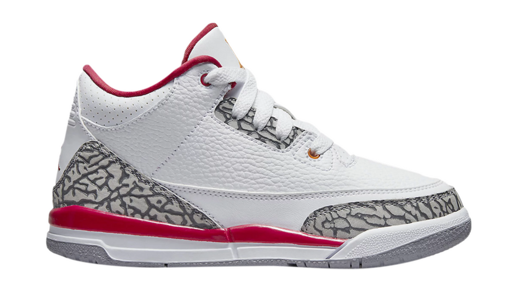 Air Jordan 3 Retro Preschool Size 'Cardinal Red' - 429487 126