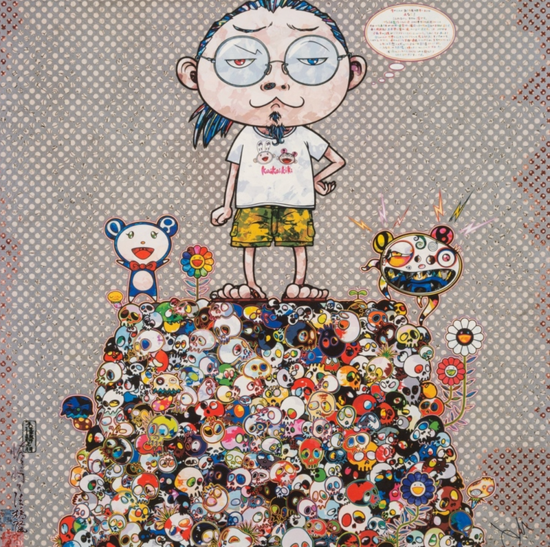 Takashi Murakami - With the Notion of Death, the Flowers Look Beautiful, 2013
