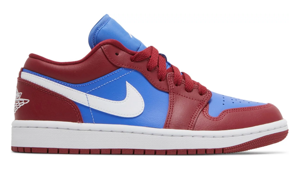 Wmns Air Jordan 1 Low 'Deep Red Blue' - DC0774 604