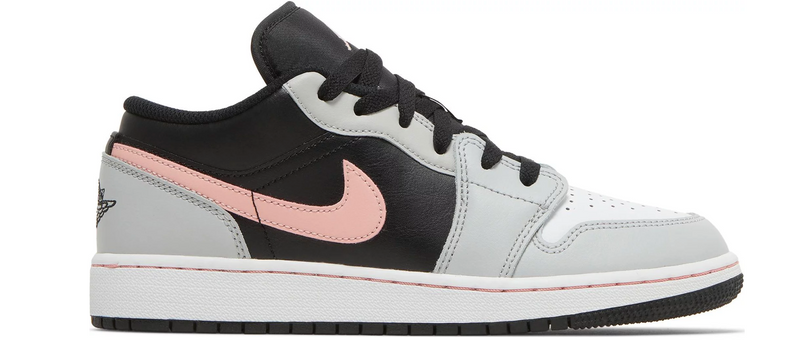 Air Jordan 1 Low GS 'Grey Fog Bleached Coral' - 553560 062