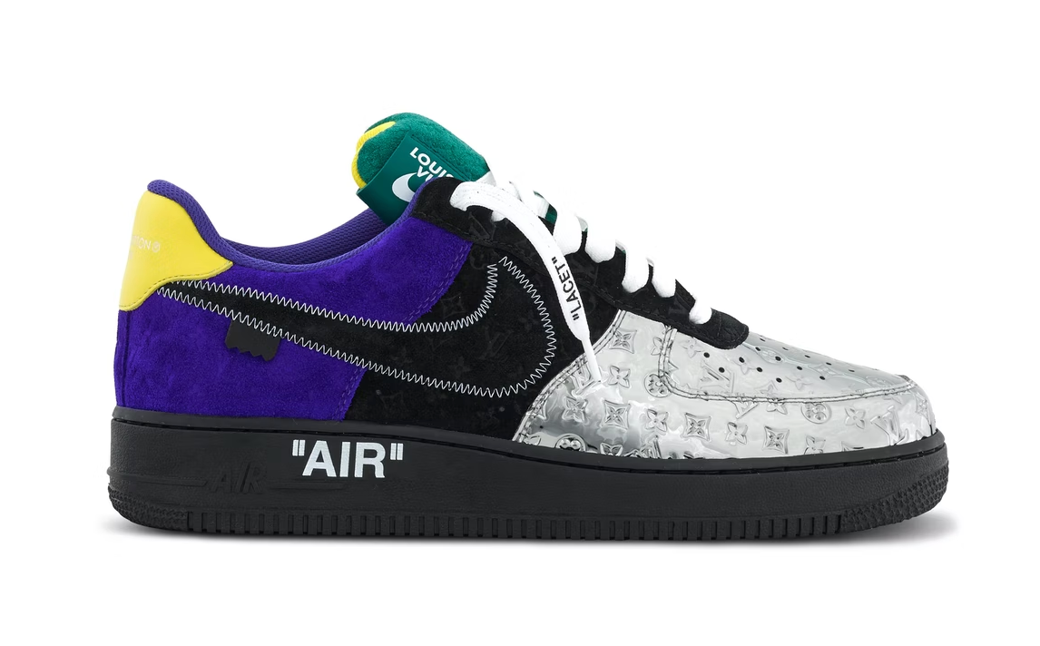 nike air force 1 black metallic silver