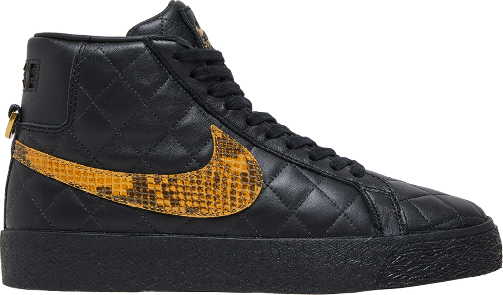 Supreme x Zoom Blazer Mid QS SB 'Black Snakeskin' - DV5078 001