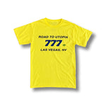 Travis Scott Las Vegas Road To Utopia 777 Yellow Tee