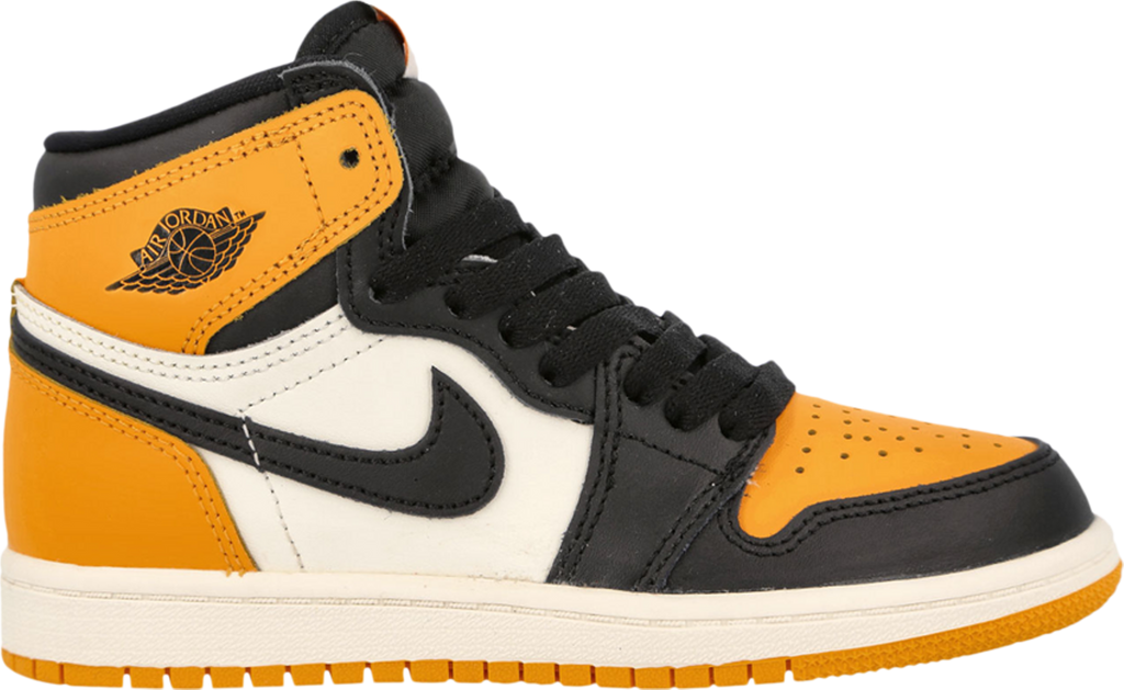 Air jordan 1 retro yellow black white on sale