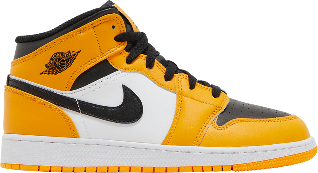 Air Jordan 1 Mid GS 'Reverse Yellow Toe' - 554725 701