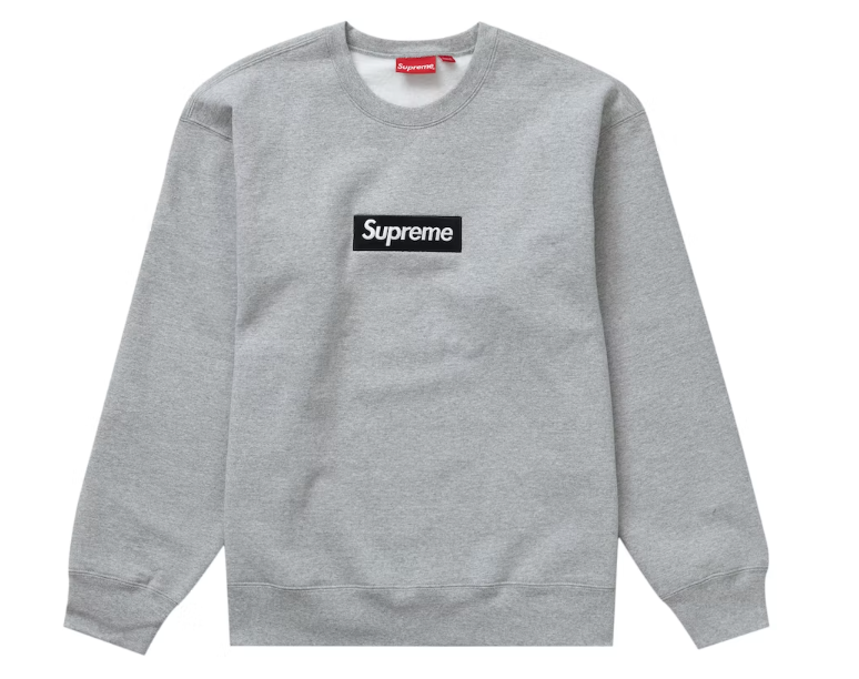 Supreme Box Logo Crewneck (FW22) Heather Grey