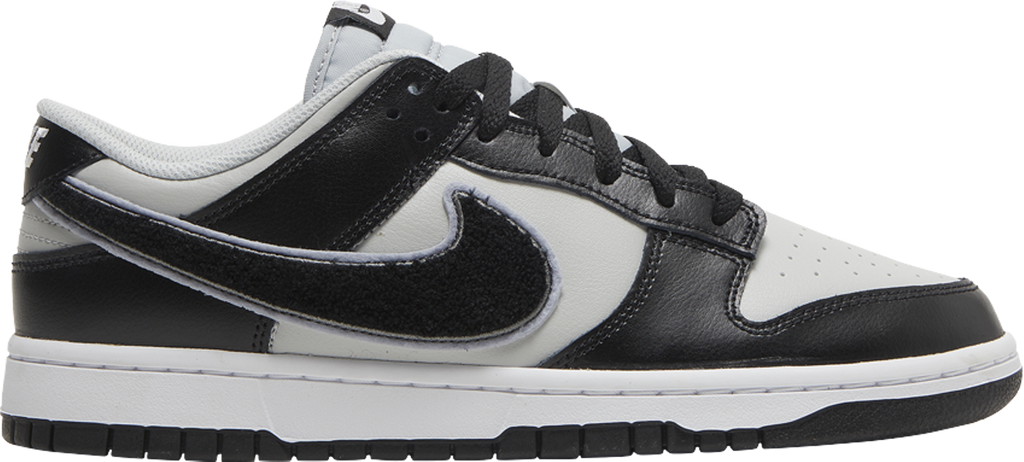 Dunk Low 'Chenille Swoosh - Black Grey Fog' - DQ7683 001