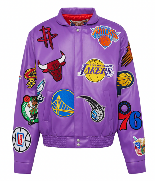 Jeff Hamilton - NBA Collage Vegan Leather - Purple – Urban Necessities