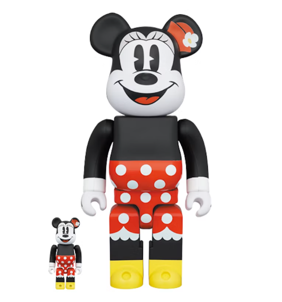 Bearbrick x Disney Minnie Mouse 100% & 400% Set