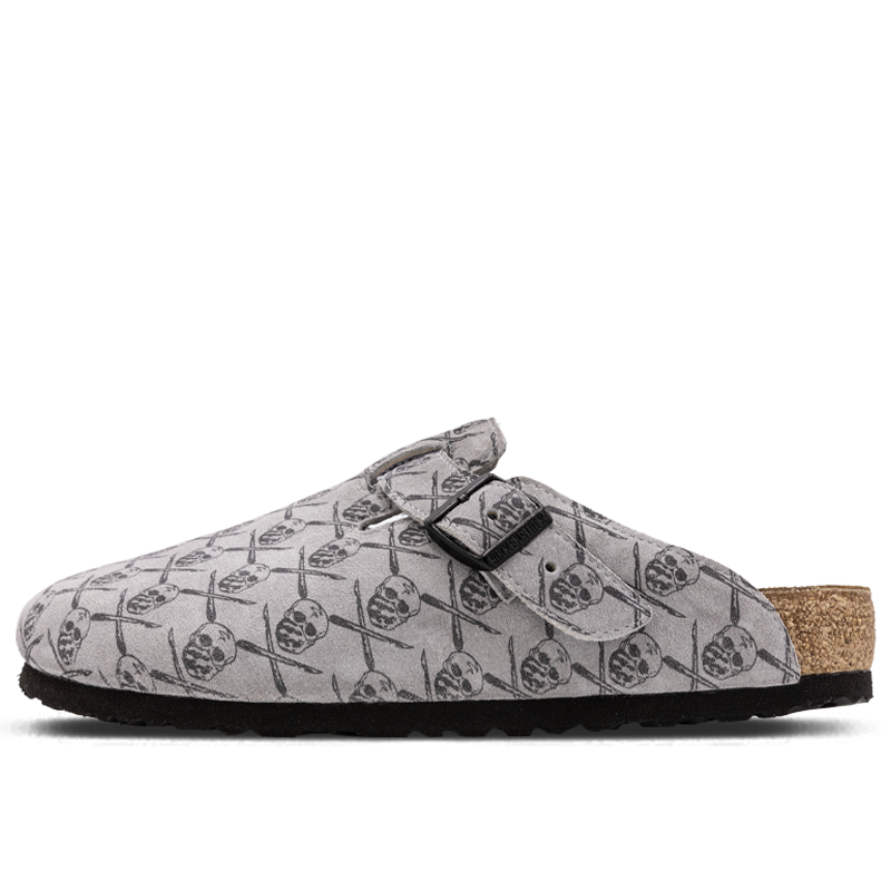 Grey – RvceShops - pearl embellished satin sandals - SRGN Birkenstock