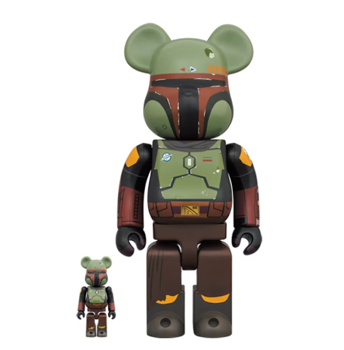 Bearbrick x Star Wars Boba Fett (Recovered Armor) 100% & 400% Set