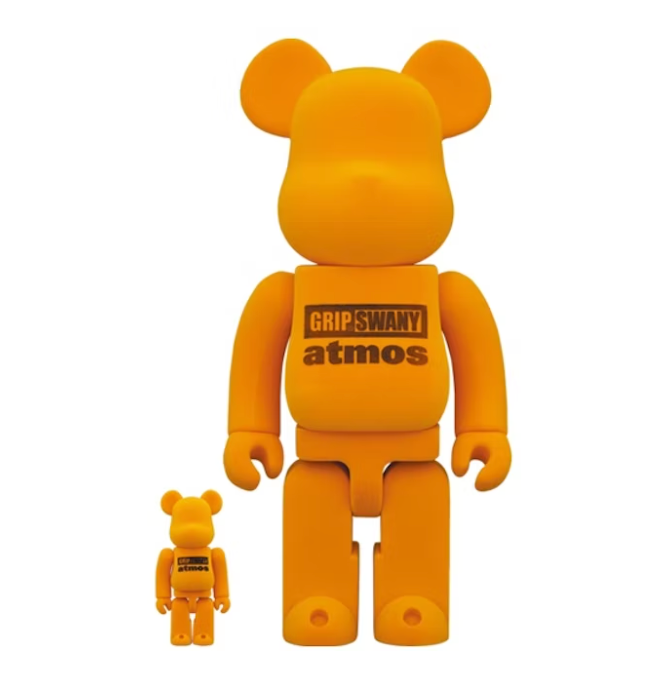 Bearbrick x atmos x GRIPSWANY 100% & 400% Set Orange – Urban Bearbrick x atmos x GRIPSWANY 100% & 400% Set Orange – Urban