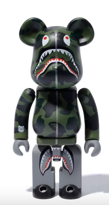 Bearbrick x BAPE Medicom Toy Camo Shark Chogokin 200%