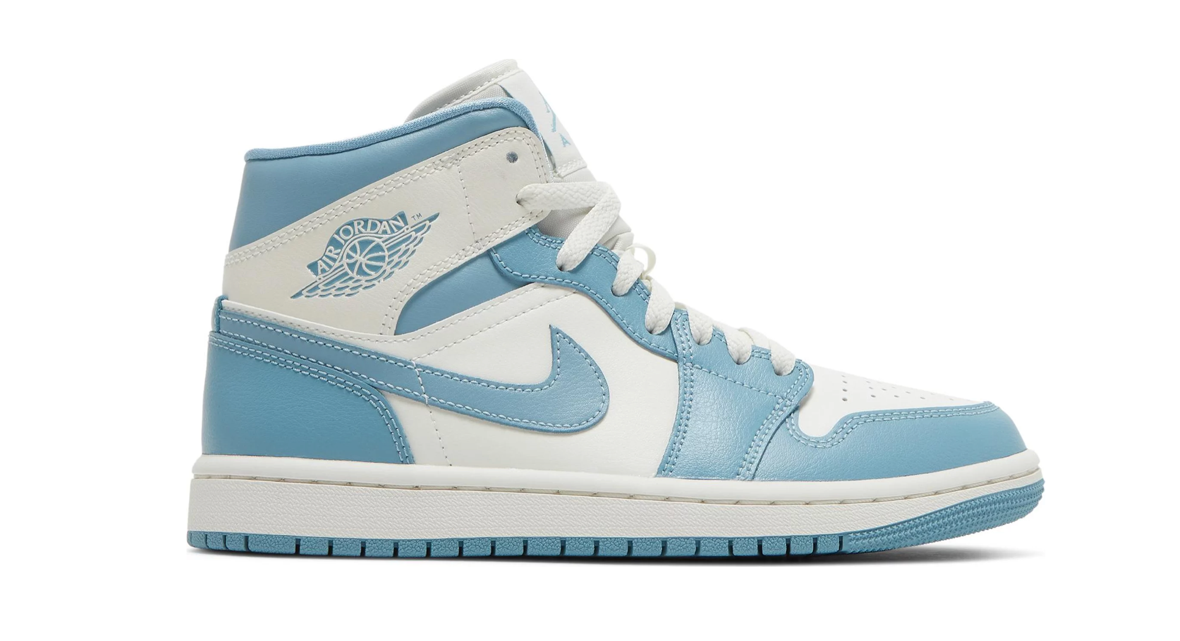 Wmns Air Jordan 1 Mid 'University Blue' sneakers for sale at Wmns Air Jordan 1 Mid 'University Blue' sneakers for sale at
