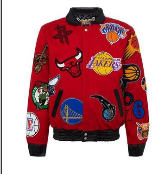 NBA COLLAGE WOOL RED 