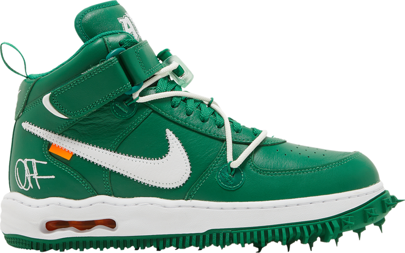 Off-White x Air Force 1 Mid SP Leather 'Pine Green' - DR0500 300