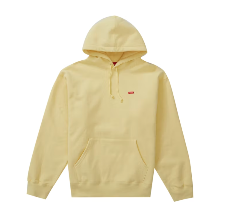 Supreme Small Box Hooded Sweatshirt (SS23) Light Yellow