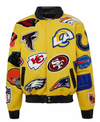 Jeff Hamilton NFL Wool Collage - Yellow