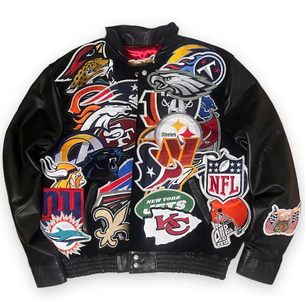 JEFF HAMILTON NBA COLLAGE WOOL AND LEATHER