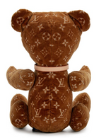 Louis Vuitton Doudou Teddy Bear Velour Brown Monogram