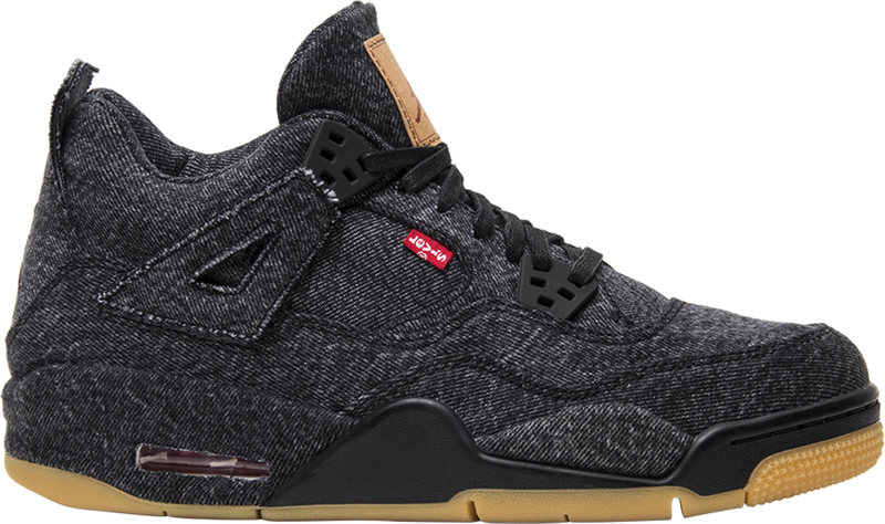 Levi's x Air Jordan 4 Retro GS 'Black Denim' - AQ9103 001