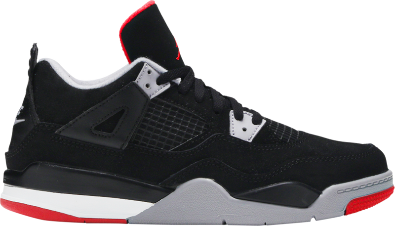 Air Jordan 4 Retro OG Preschool Size 'Bred' 2019 - BQ7669 060