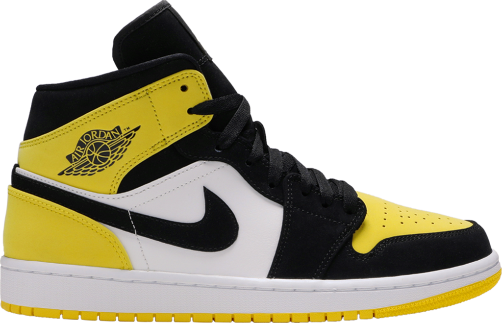 Jordan one deals black and yellow
