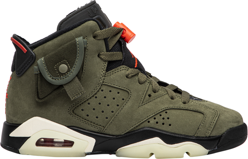 Travis Scott x Air Jordan 6 Retro GS 'Olive' - CN1085 200