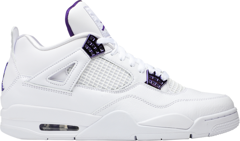 Jordan retro 4 purple top and black