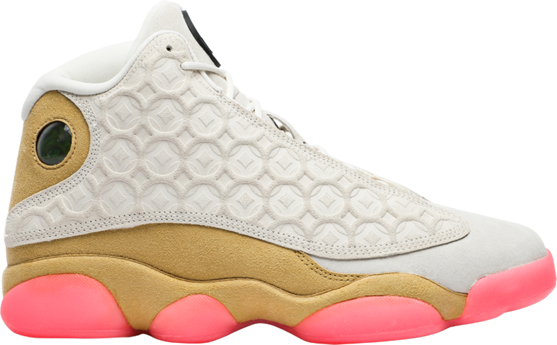 Jordan retro 13 pink and deals grey womens