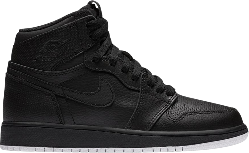 Air Jordan 1 Retro High OG GS 'Black Perforated' - 575441 002